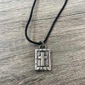 Halle Joy Hope Embrace Cross Pendant